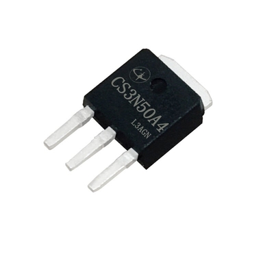 3A 500V 2.85Ω TO-251 MOSFET υψηλής ισχύος Βιομηχανική πολυσκόνα N-Channel Mos