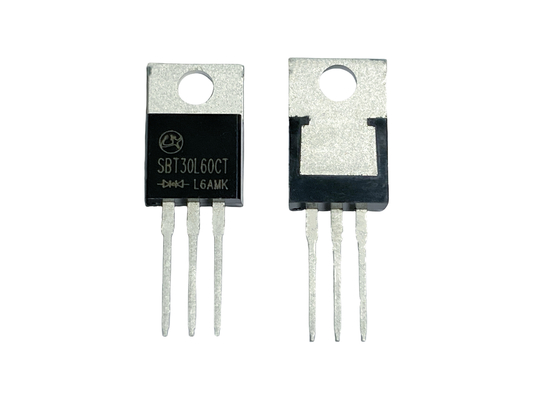 30A60V SBT30L60CT χαμηλής τάσης προωθητής Schottky για βιομηχανικό TO-220AB