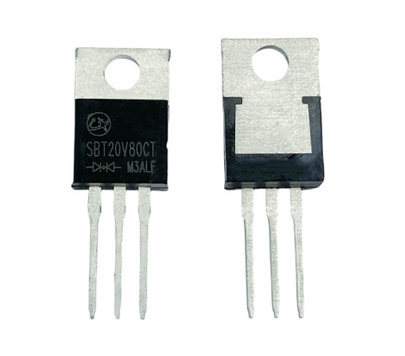 20A80V SBT20V80CT Ταχύτατη ταχύτητα αλλαγής χαμηλής ταχύτητας Δίοδοι Schottky VF για διορθωτή