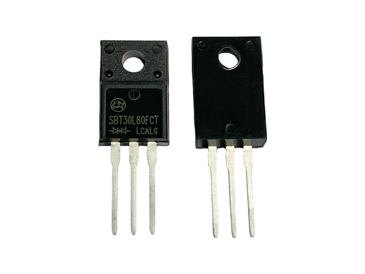 30A80V SBT30L80FCT TO-220F Υψηλής αποδοτικότητας χαμηλής ακτινοβολίας διόδους Schottky για τροφοδοσίες ηλεκτρικής ενέργειας
