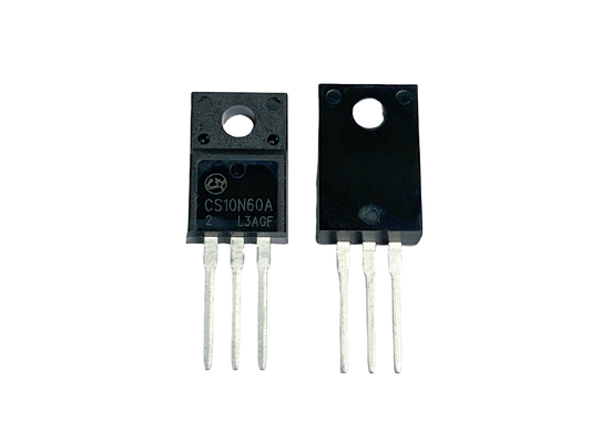 10A600V CS10N60A2 TO-220F Χαμηλή Αντίσταση Ελέγχου Κινητήρα Μεγάλη τάση Mosfet Για Βιομηχανικά