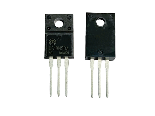 18A500V CS18N50A8 TO-220F Σκληρό πλαίσιο υψηλής τάσης Mosfet για αδιάλειπτη παροχή ρεύματος