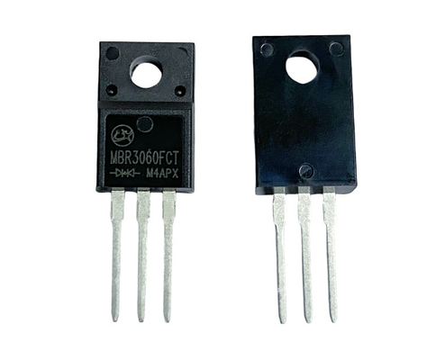 30A 60V Διάδρομοι διορθωτή διόδων φραγμού Schottky για τη μετατροπή AC σε DC MBR3060FCT