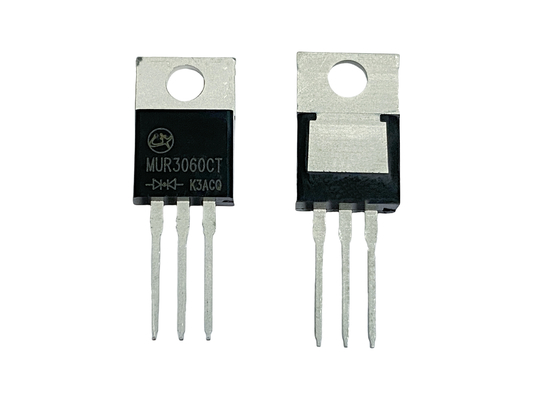 30A600V MUR3060CT TO-220AB 25ns Υπερταχείς διορθωτές ανάκτησης για κυκλώματα υψηλής συχνότητας