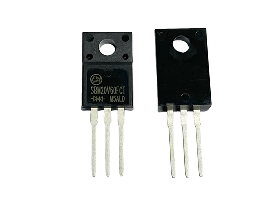 20V600A Υψηλό ρεύμα Low VF Δίοδοι Schottky για φωτισμό LED SBM20V60FCT TO-220F